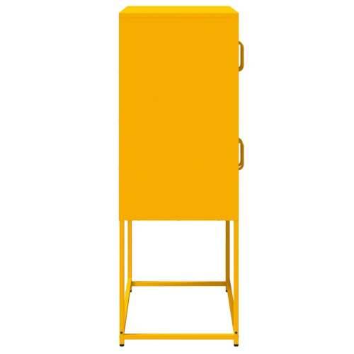 Visoka ploča senf žuta 68x39x107 cm čelik - žuta boja senfa 68 x 39 x 107 cm 1 Cijena