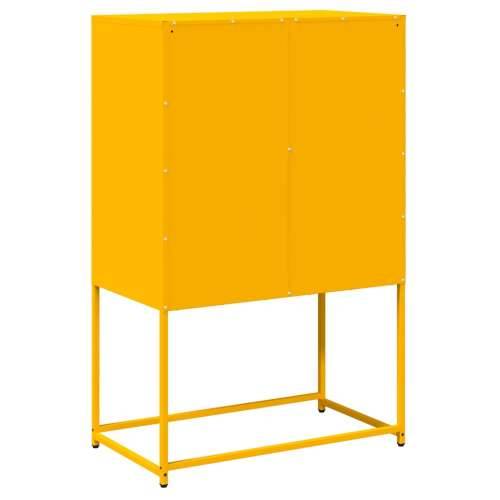 Visoka ploča senf žuta 68x39x107 cm čelik - žuta boja senfa 68 x 39 x 107 cm 1 Cijena