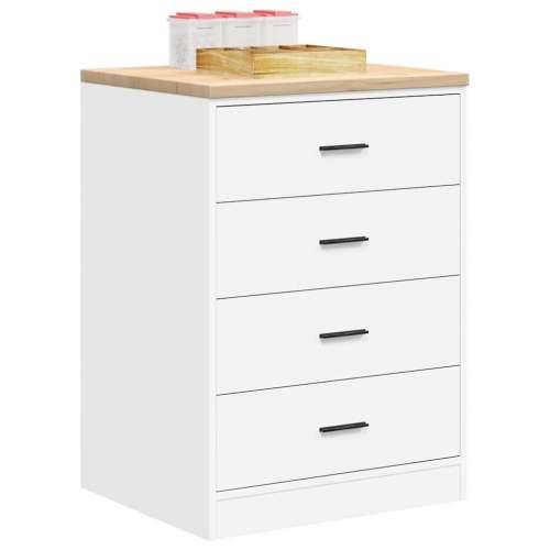Garažni ormar za odlaganje bijeli 60x51x85 cm masivne borovine - Bijela 60 x 51 x 85 cm 1 4 darwers Cijena