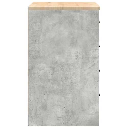 Garažni ormar za odlaganje 60x51x85 cm masivne borovine - Beton siva 60 x 51 x 85 cm 1 4 darwers Cijena