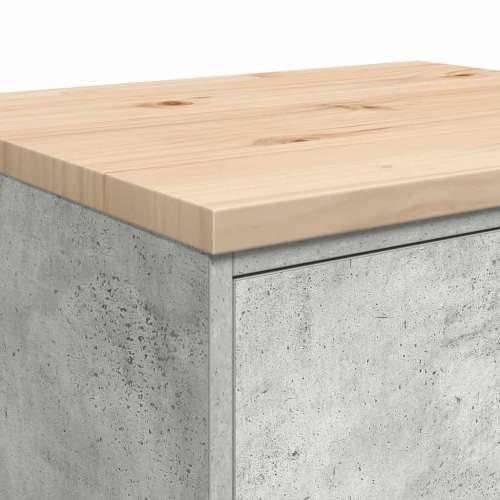 Garažni ormar za odlaganje 60x51x85 cm masivne borovine - Beton siva 60 x 51 x 85 cm 1 4 darwers Cijena