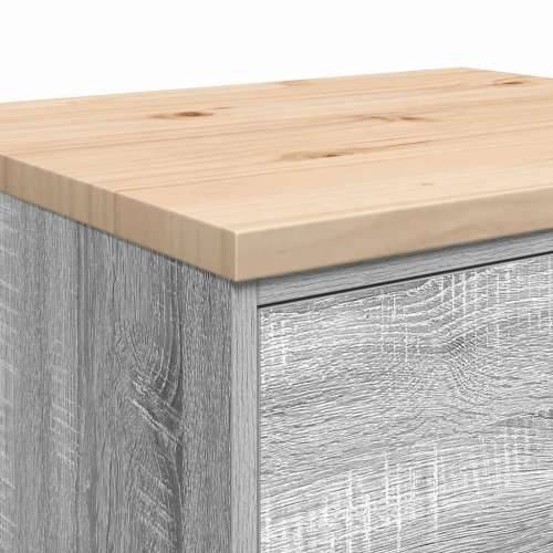 Garažni ormar za odlaganje 60x51x85 cm masivne borovine - Sivi hrast sonoma 60 x 51 x 85 cm 1 4 darwers Cijena