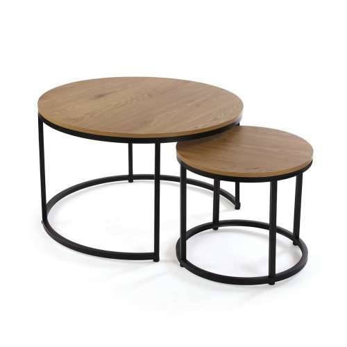 Set od dvije stolice Versa Aurea Crna 48 x 48 x 42 cm 80 x 80 x 48 cm Cijena