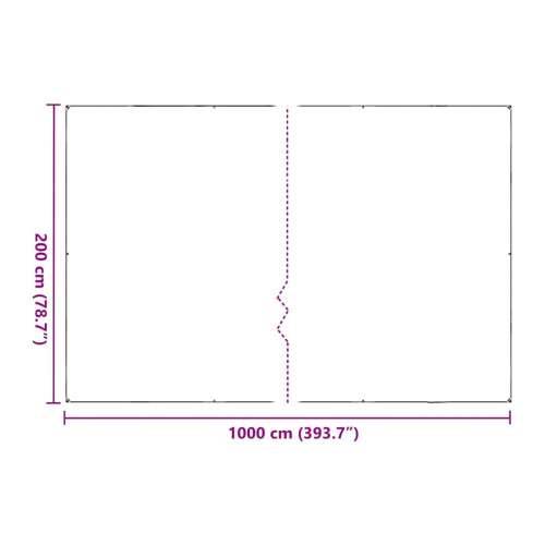 Pokrivač za biljke s ušicama 2x10 m polietilen - 2 x 10 m 1 Cijena