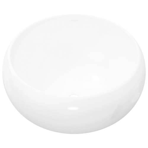 Okrugli umivaonik od keramike bijeli 40 x 15 cm Cijena
