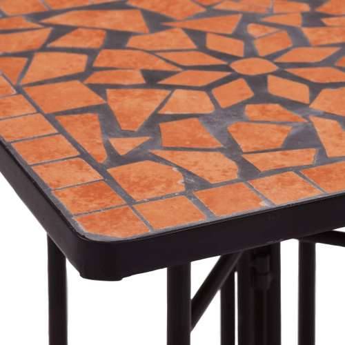 Pomoćni stolić s mozaikom terakota keramički Cijena