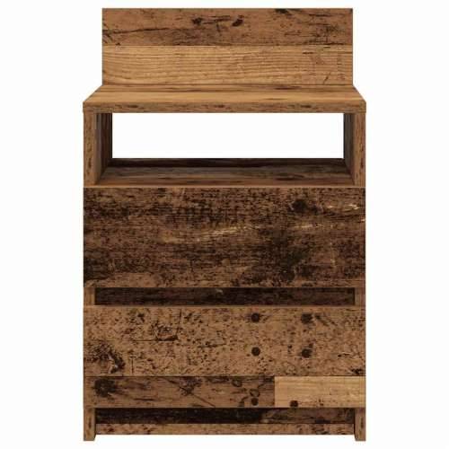 Noćni ormarići 2 kom s 2 ladice staro drvo 40x33x60 cm - Staro drvo 2 Cijena