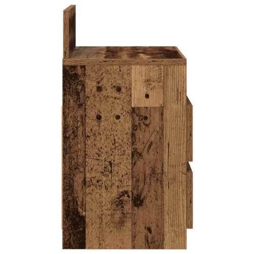 Noćni ormarići 2 kom s 2 ladice staro drvo 40x33x60 cm - Staro drvo 2 Cijena
