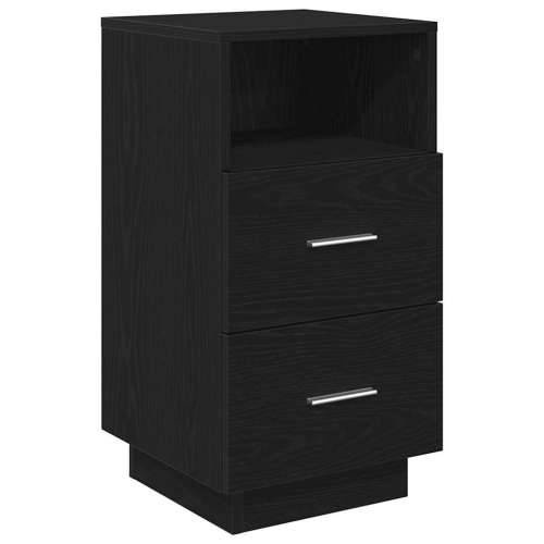 Noćni ormarić s 2 ladice crni 36x36x68 cm - Crna 1 Cijena