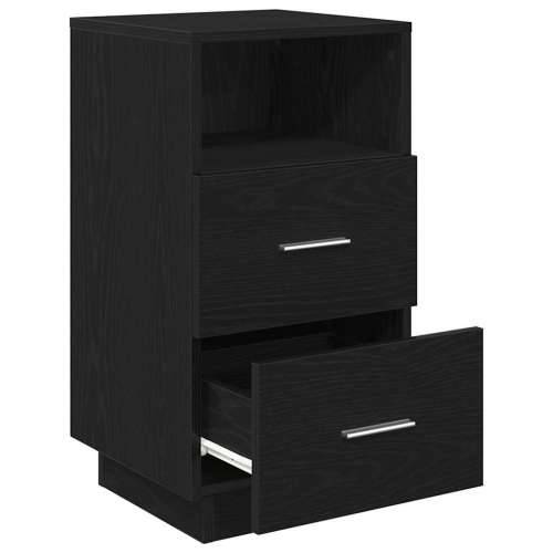 Noćni ormarić s 2 ladice crni 36x36x68 cm - Crna 1 Cijena