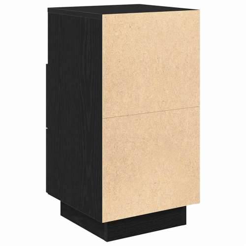 Noćni ormarić s 2 ladice crni 36x36x68 cm - Crna 1 Cijena