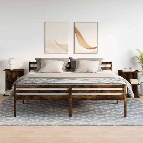 Noćni ormarići 2 kom dimljeni hrast 46,5x29x61 cm - Dimljeni hrast 2 Cijena