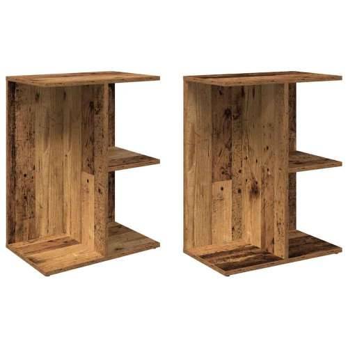 Noćni ormarići 2 kom staro drvo 46,5x29x61cm konstruiranog drva - Staro drvo 2 Cijena