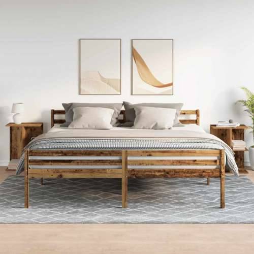 Noćni ormarići 2 kom staro drvo 46,5x29x61cm konstruiranog drva - Staro drvo 2 Cijena