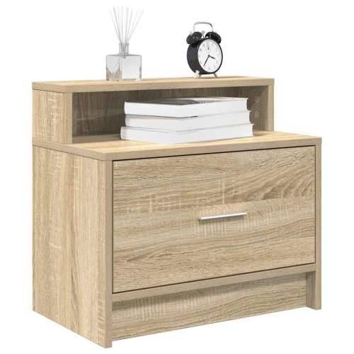 Noćni ormarići s ladicom 2 kom sonoma hrast 51x31x47 cm - sonoma hrast 2 Cijena