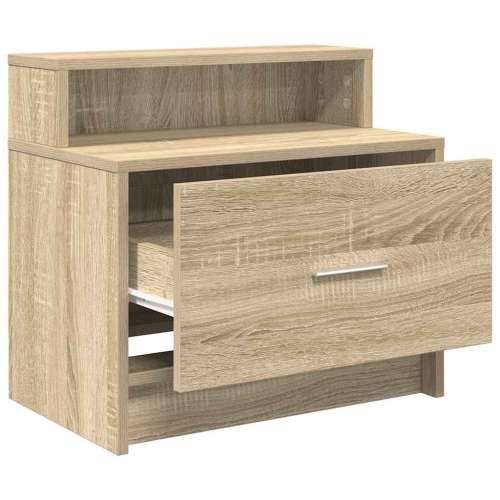 Noćni ormarići s ladicom 2 kom sonoma hrast 51x31x47 cm - sonoma hrast 2 Cijena
