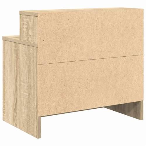 Noćni ormarići s ladicom 2 kom sonoma hrast 51x31x47 cm - sonoma hrast 2 Cijena