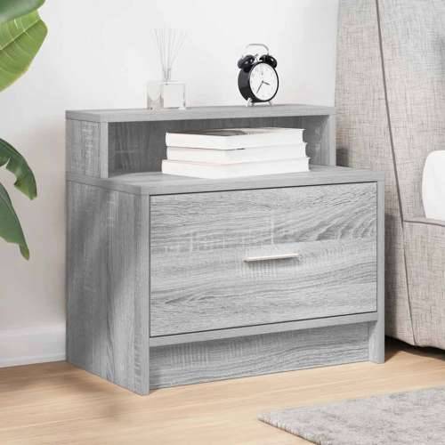 Noćni ormarić s ladicom siva sonoma 51x31x47 cm - Sivi hrast sonoma 1 Cijena