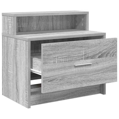 Noćni ormarić s ladicom siva sonoma 51x31x47 cm - Sivi hrast sonoma 1 Cijena