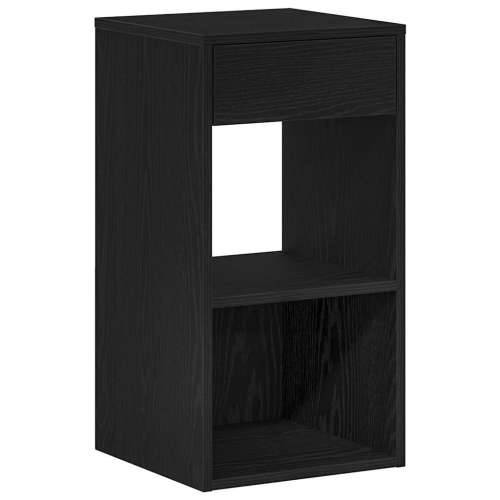 Noćni ormarić s ladicom crni hrast 35x34x66,5 cm - Crna 1 Cijena