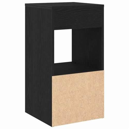 Noćni ormarić s ladicom crni hrast 35x34x66,5 cm - Crna 1 Cijena