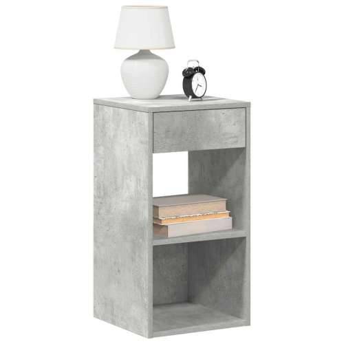 Noćni ormarići s ladicom 2 kom beton sivi 35x34x66,5 cm - Beton siva 2 Cijena