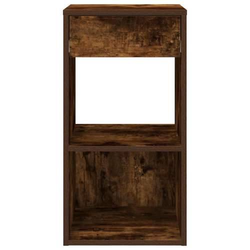 Noćni ormarići s ladicom 2 kom dimljeni hrast 35x34x66,5 cm - Dimljeni hrast 2 Cijena