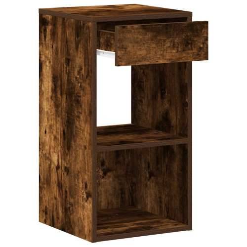 Noćni ormarići s ladicom 2 kom dimljeni hrast 35x34x66,5 cm - Dimljeni hrast 2 Cijena