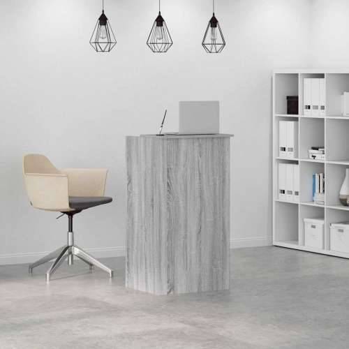 Recepcijski stol sivi Sonoma 55x50x103,5 cm izrađeno drvo - Sivi hrast sonoma 55 x 50 x 103.5 cm Cijena