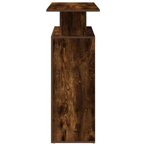 Recepcijski stol dimljeni hrast 100x40x104 cm konstruirano drvo - Dimljeni hrast Cijena