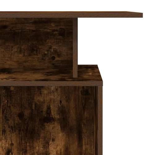 Recepcijski stol dimljeni hrast 100x40x104 cm konstruirano drvo - Dimljeni hrast Cijena
