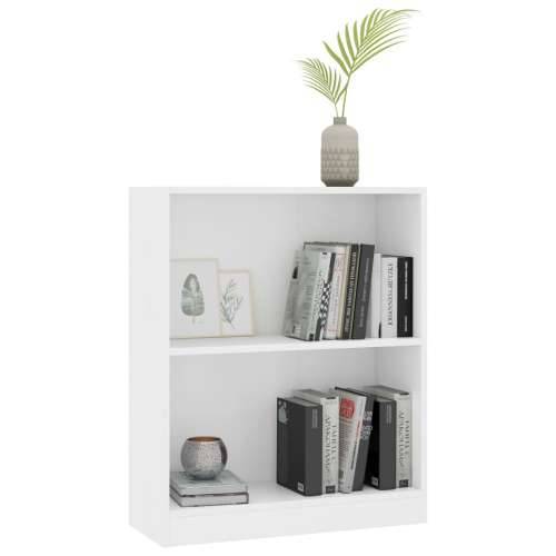 Polica za knjige bijela 60 x 24 x 76 cm od konstruiranog drva Cijena