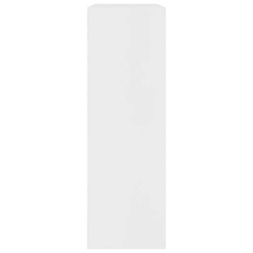 Polica za knjige bijela 60 x 24 x 76 cm od konstruiranog drva Cijena