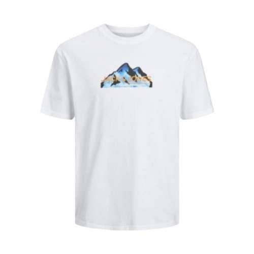 Muška Majica Kratkih Rukava Jack & Jones JCOMOUNTAIN LOGO TEE SS CREW NECK 12262220 Bijela Cijena