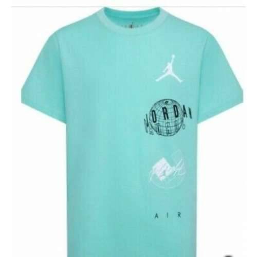 Dječje Majica Kratkih Rukava Nike JDB AIR GLOBE JORDAN SS TEE 95D121 E8G Zelena Cijena