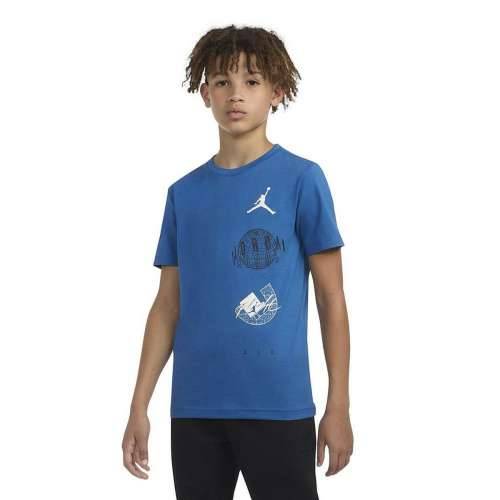 Dječje Majica Kratkih Rukava Nike JDB AIR GLOBE JORDAN SS TEE 95D121 U1R Plava Cijena