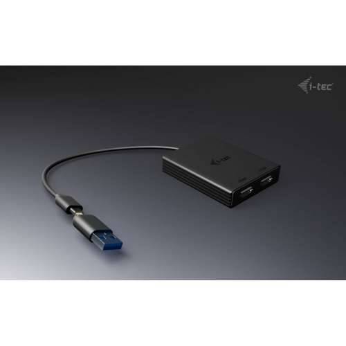 USB kabel i-Tec CADUAL4KHDMI Crna Cijena