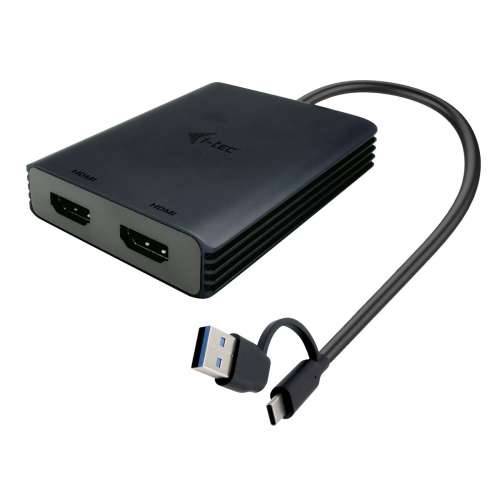 USB kabel i-Tec CADUAL4KHDMI Crna Cijena