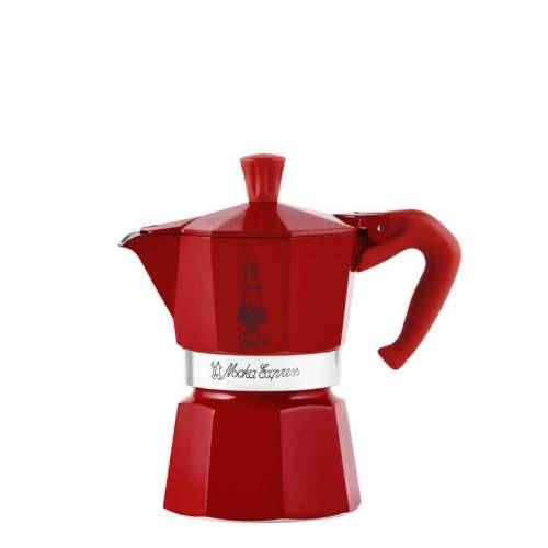 Talijanska Moka za Kavu Bialetti Winter Wonderland Crvena Srebrna Aluminij 3 Tasītes Cijena