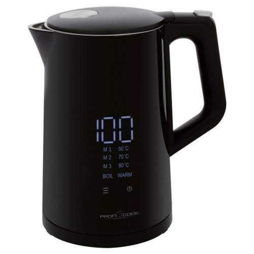 Kuhalo Proficook PC-WKS 1243 Crna Nehrđajući Čelik 2200 W 1,7 L Cijena