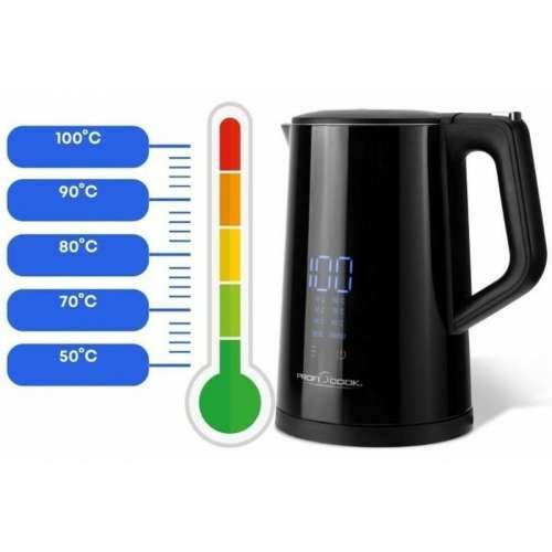 Kuhalo Proficook PC-WKS 1243 Crna Nehrđajući Čelik 2200 W 1,7 L Cijena