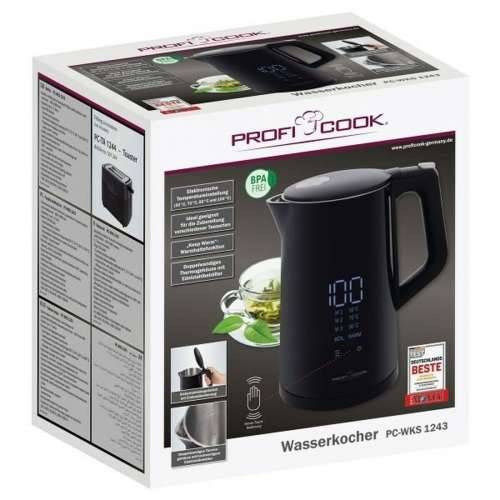 Kuhalo Proficook PC-WKS 1243 Crna Nehrđajući Čelik 2200 W 1,7 L Cijena