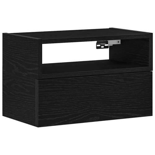 Zidni noćni ormarić crni 45x26x28,5 cm - Crna 1 Cijena