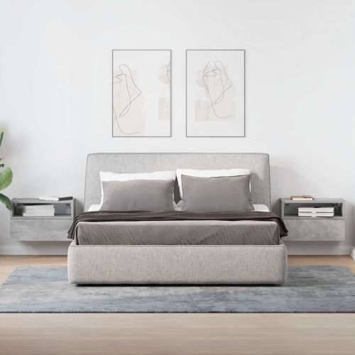 Zidni noćni ormarići 2 kom beton siva 45x26x28,5 cm - Beton siva 2 Cijena