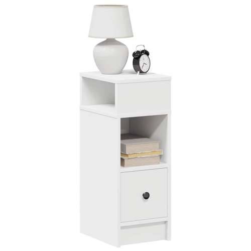 Noćni ormarići 2 kom s ladicom bijeli 25x31x66 cm - Bijela 2 Cijena