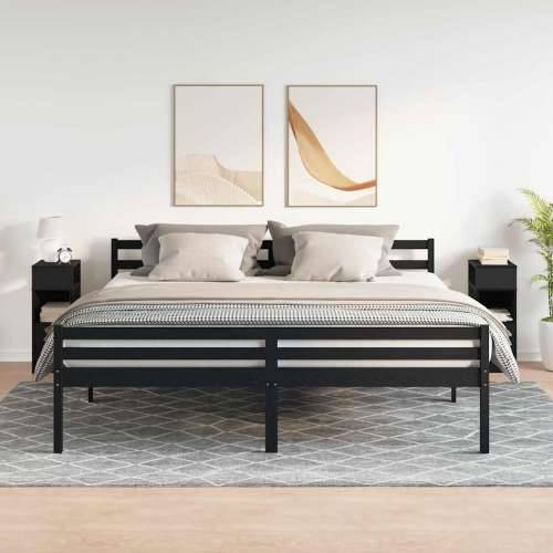 Noćni ormarići 2 kom s ladicom crni 25x31x66 cm - Crna 2 Cijena