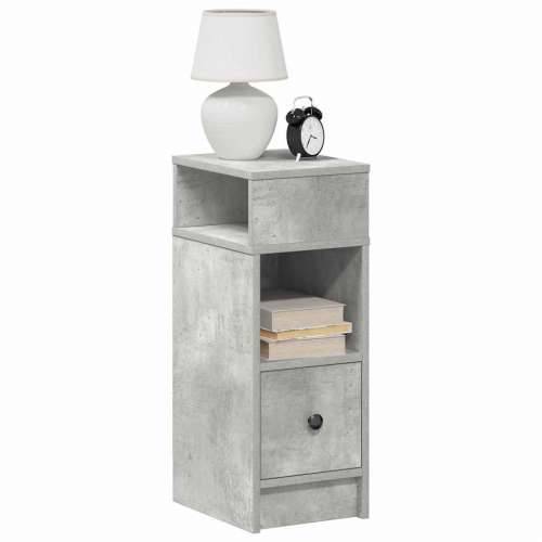 Noćni ormarić s ladicom beton siva 25x31x66 cm - Beton siva 1 Cijena