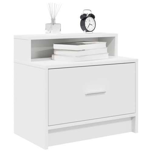 Noćni ormarići s ladicom 2 kom bijeli 51x31x47 cm - Bijela 2 Cijena