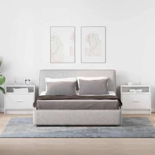 Noćni ormarići s ladicom 2 kom bijeli 51x31x47 cm - Bijela 2 Cijena