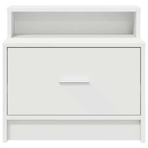 Noćni ormarići s ladicom 2 kom bijeli 51x31x47 cm - Bijela 2 Cijena